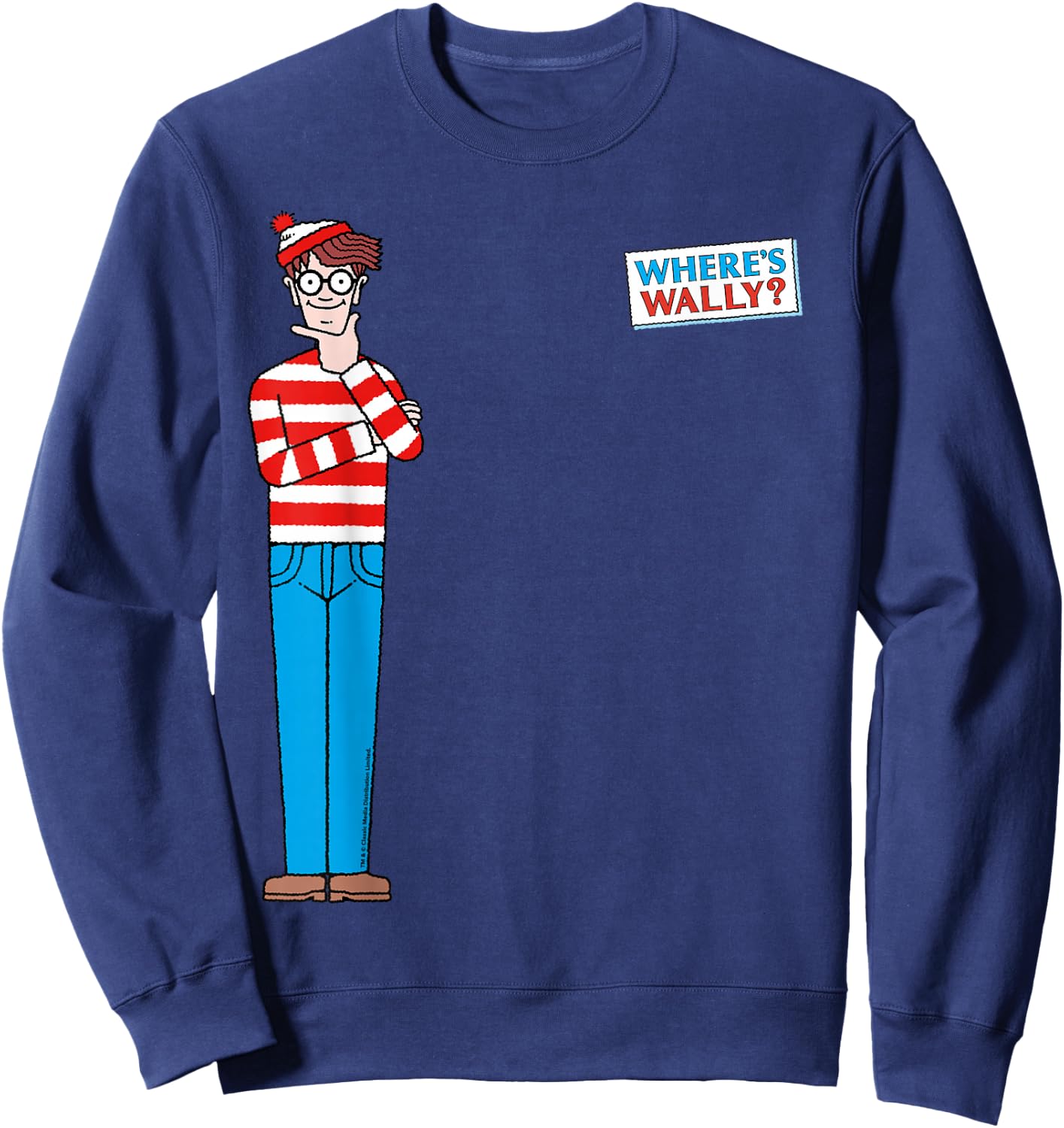 Where's Wally Classic Pose Sweatshirt - Sweatshirt | Navy