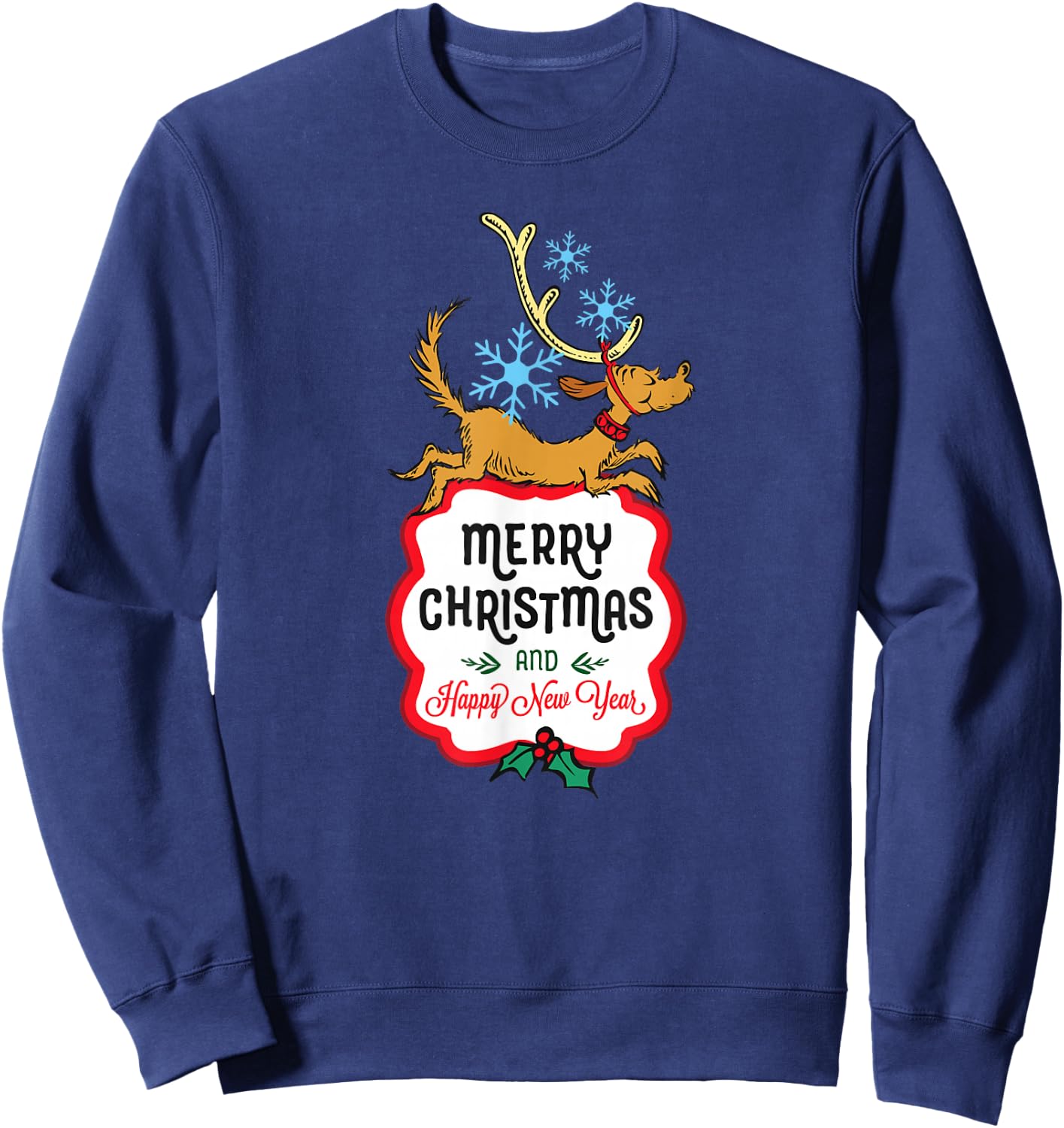 Dr. Seuss Happy New Year Max Sweatshirt - Sweatshirt | Navy