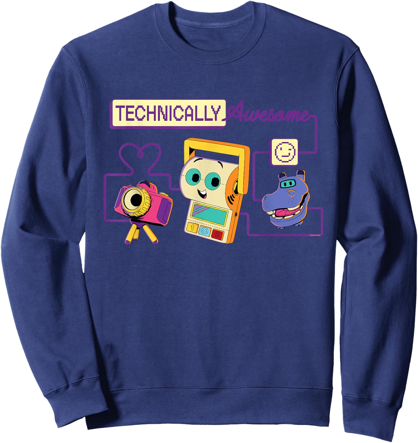 Disney and Pixar's Toy Story 5 Technically Awesome Tech Toys Sweatshirt - Sweatshirt | Navy