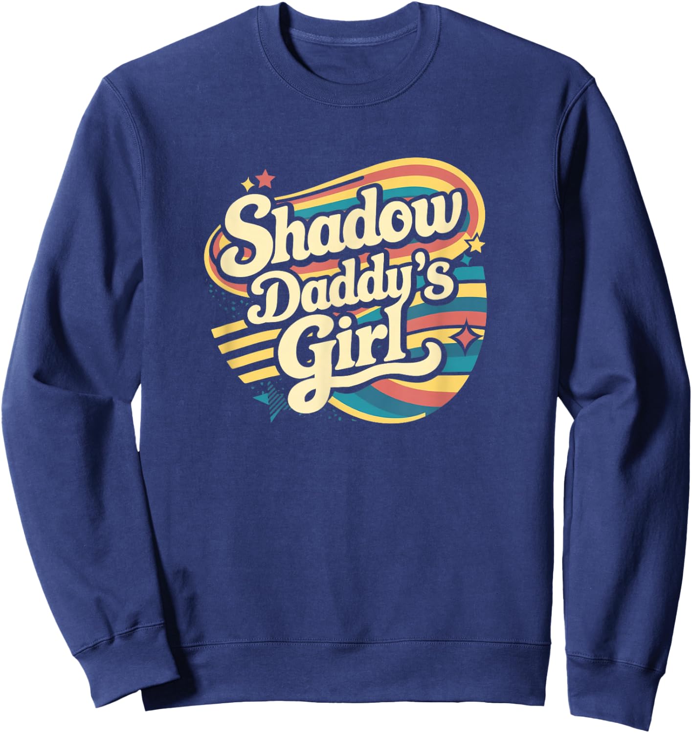 Fantasy Romantasy Book Retro Vintage Shadow Daddy Girl Sweatshirt - Sweatshirt | Navy