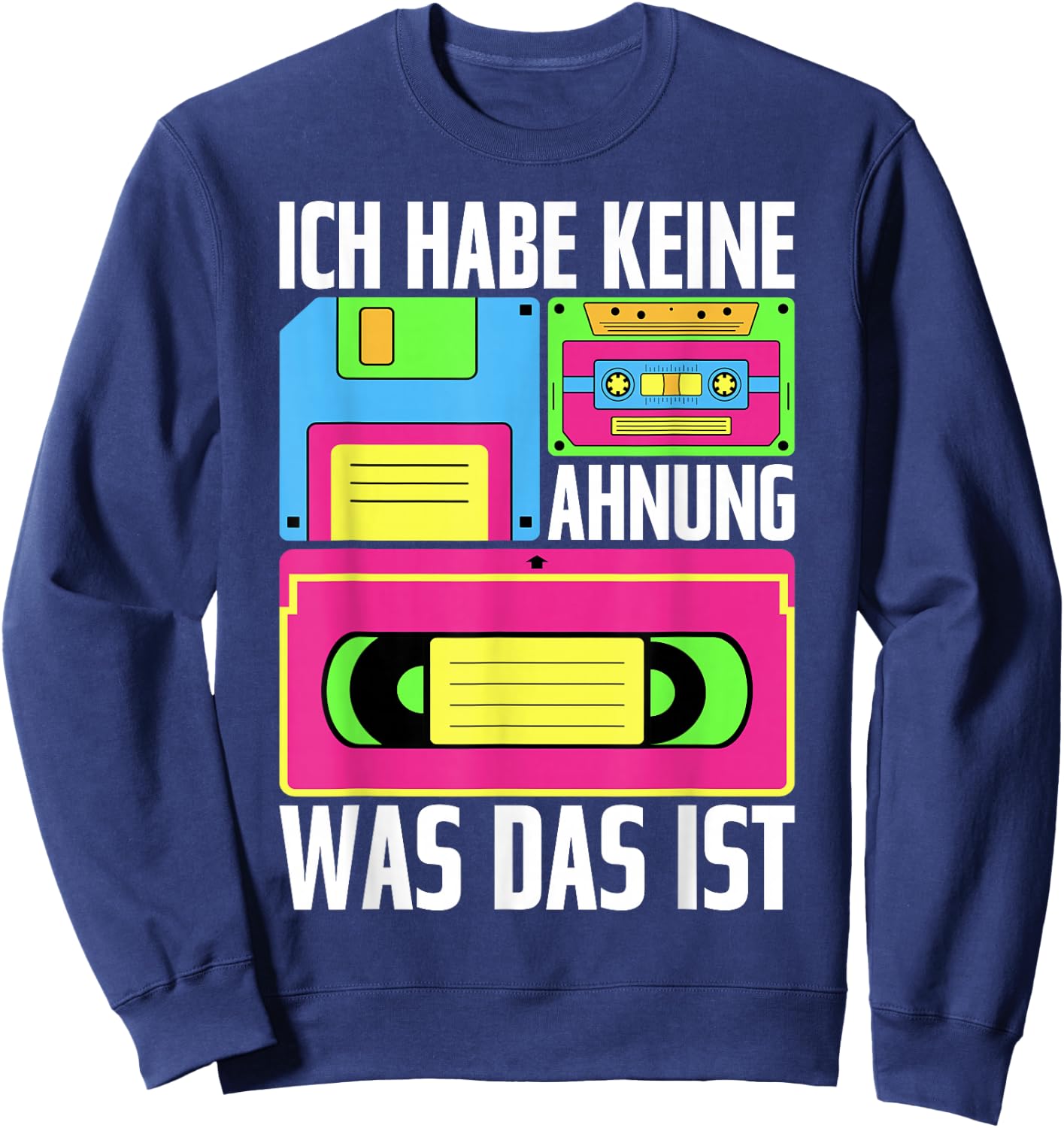 80s Costume 80s Outfit 80s Party 80s Carnival , black Sweatshirt - Sweatshirt | Navy