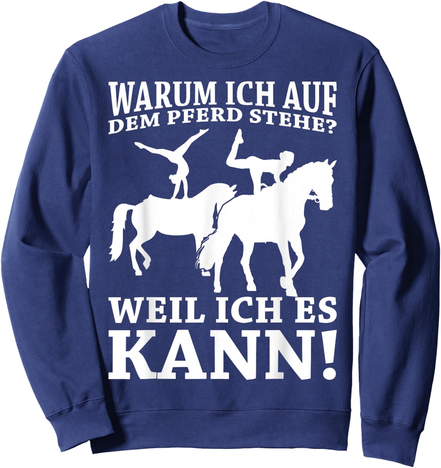 Women's Horse Vaulting Girls' , black Sweatshirt - Sweatshirt | Navy