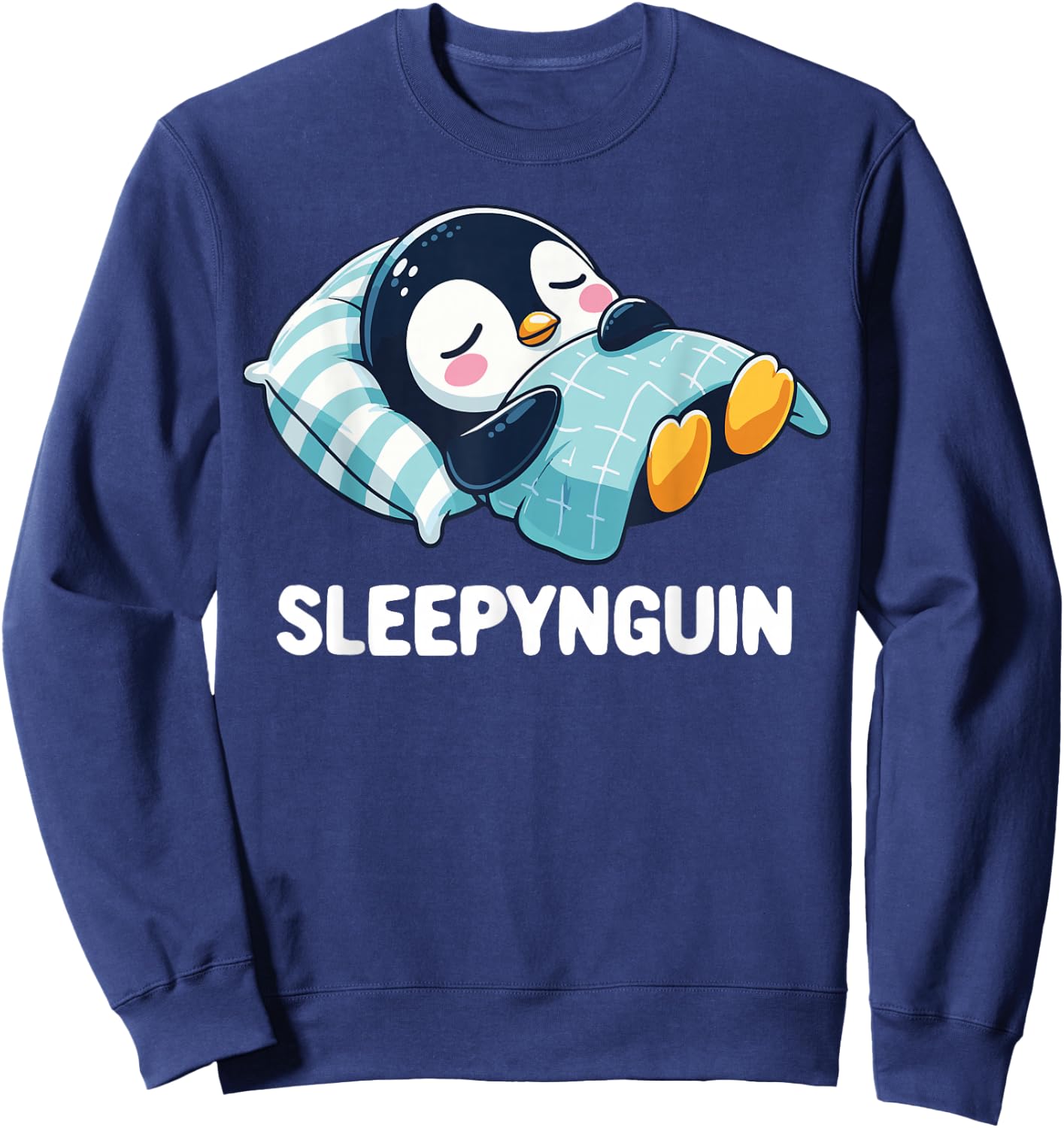Sleepynguin Nightgown Penguin Sleep Sleeping Dress Girl Boy Sweatshirt - Sweatshirt | Navy