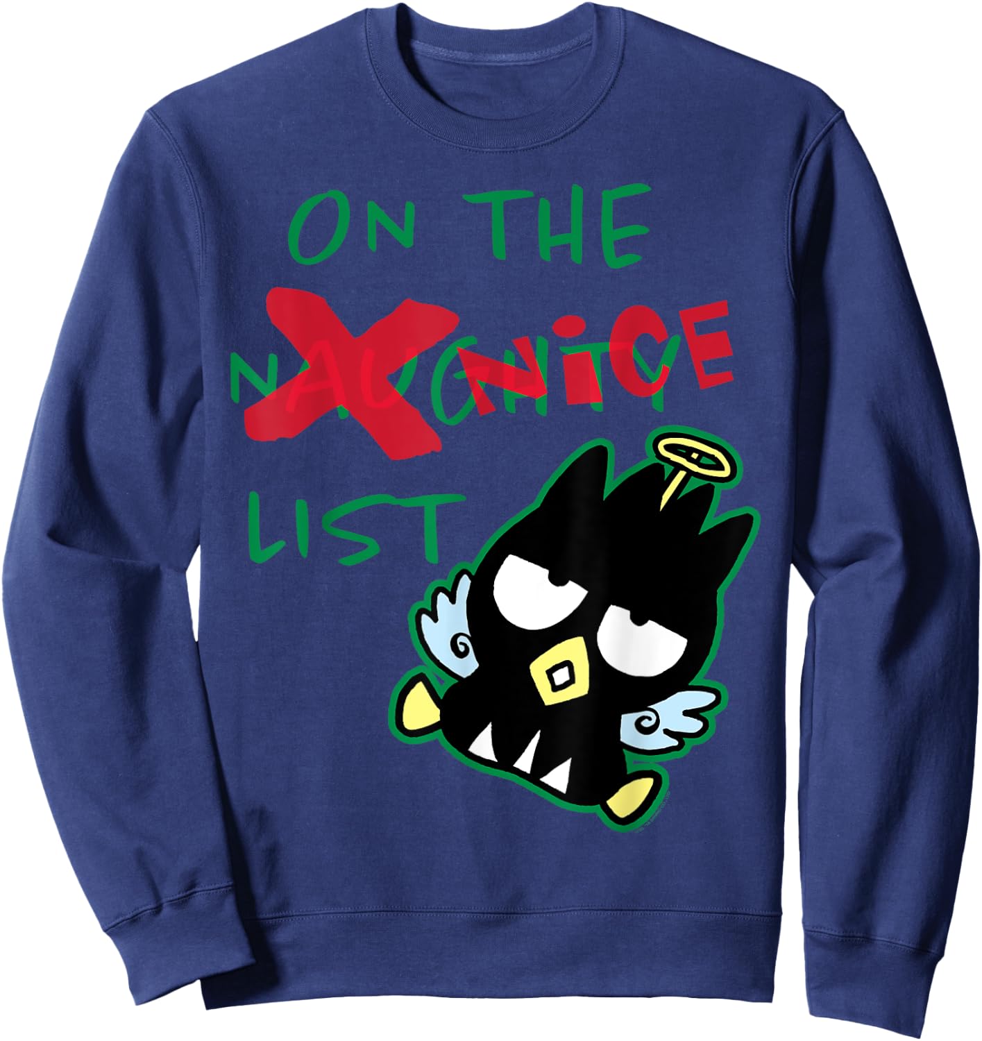 Badtz - Maru On The Nice List Shirt Sweatshirt - Sweatshirt | Navy