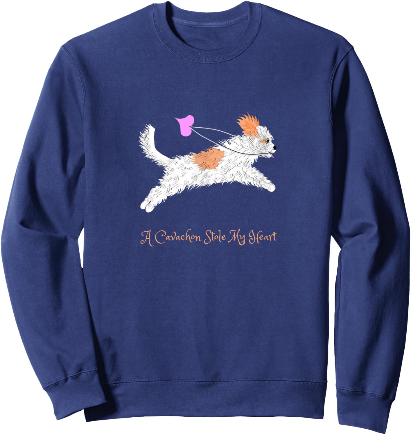 Cavachon Dog Owner Themed Gift Mum Dad Child Gifts Sweatshirt - Sweatshirt | Navy