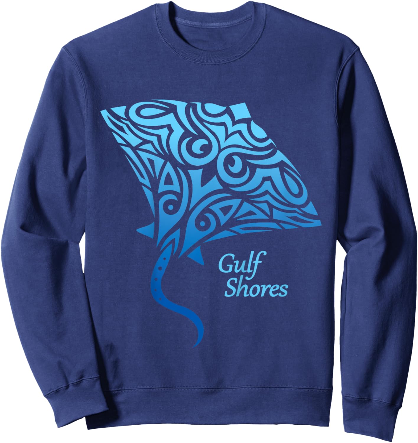 Gulf Shores Alabama Stingray Girls Boys Toddler Souvenir Sweatshirt - Sweatshirt | Navy