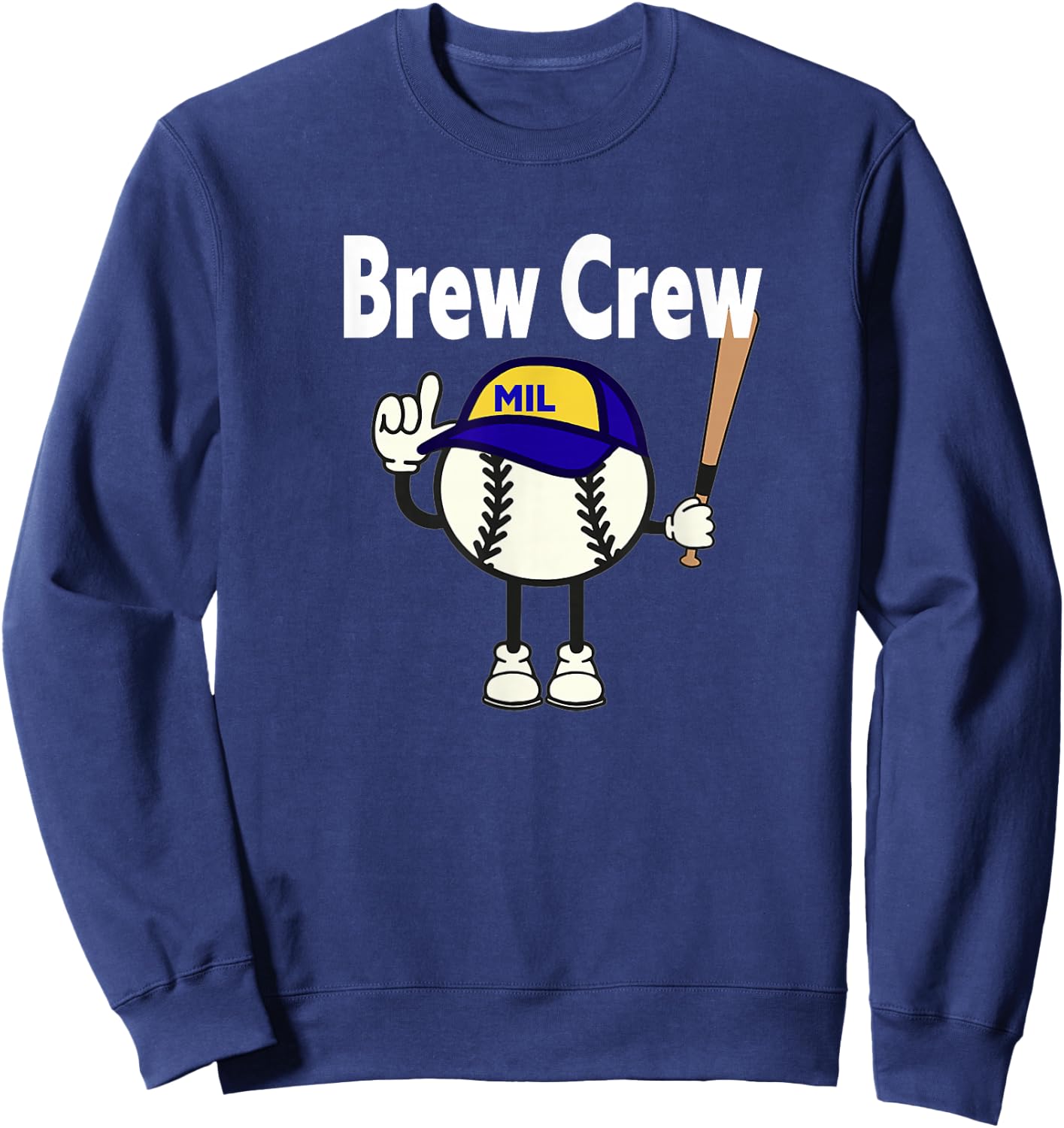 Baseball Freaks -Adults Boys Black Sausage Race Sweatshirt - Sweatshirt | Navy