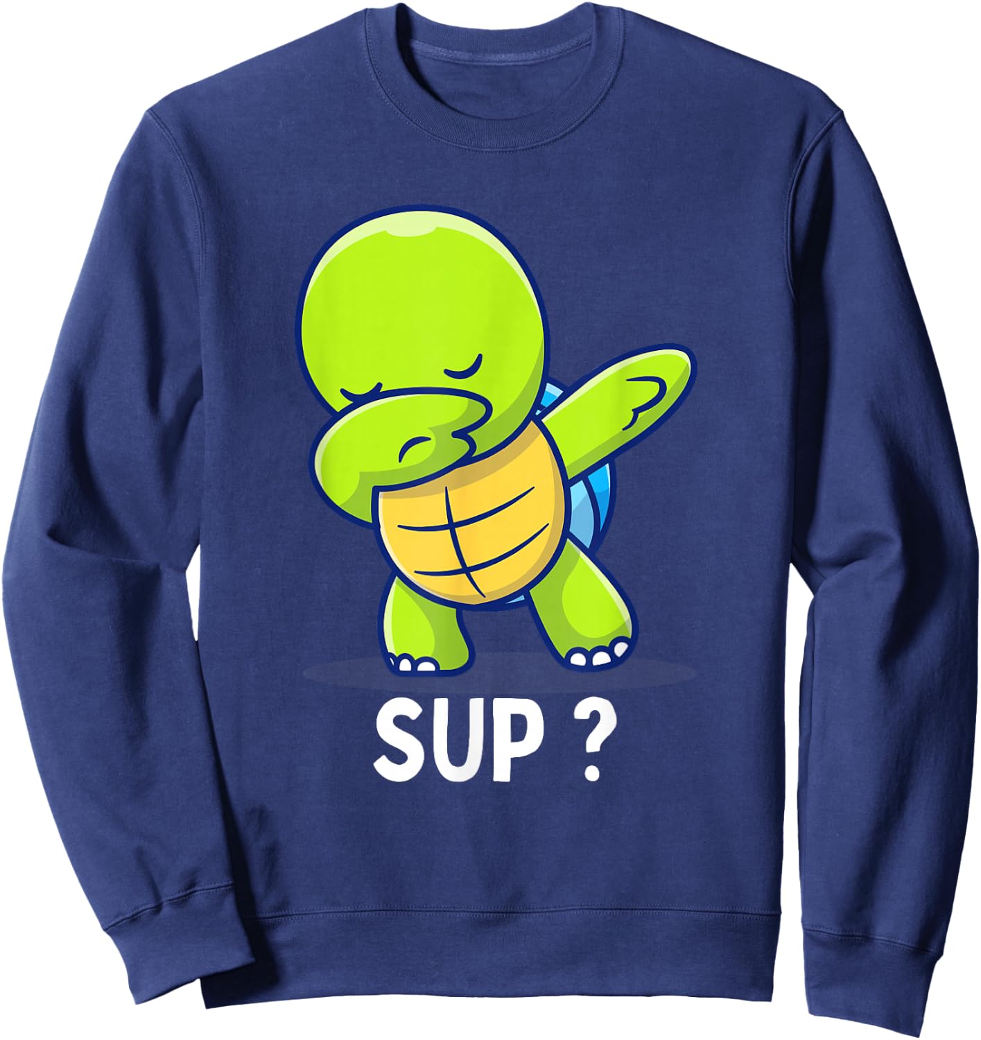 Dabbing Turtle Sweatshirt - Sweatshirt | Navy