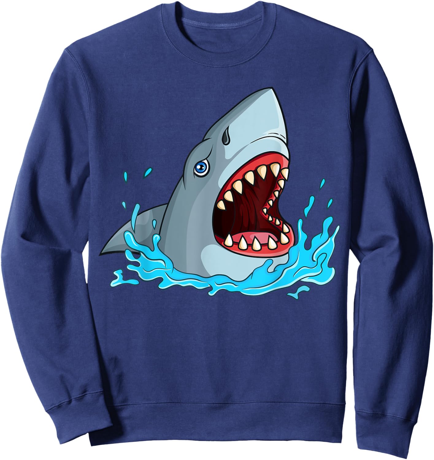 Shark Shirt Kids Toddler Men Women Sharks Lover Sweatshirt - Sweatshirt | Navy