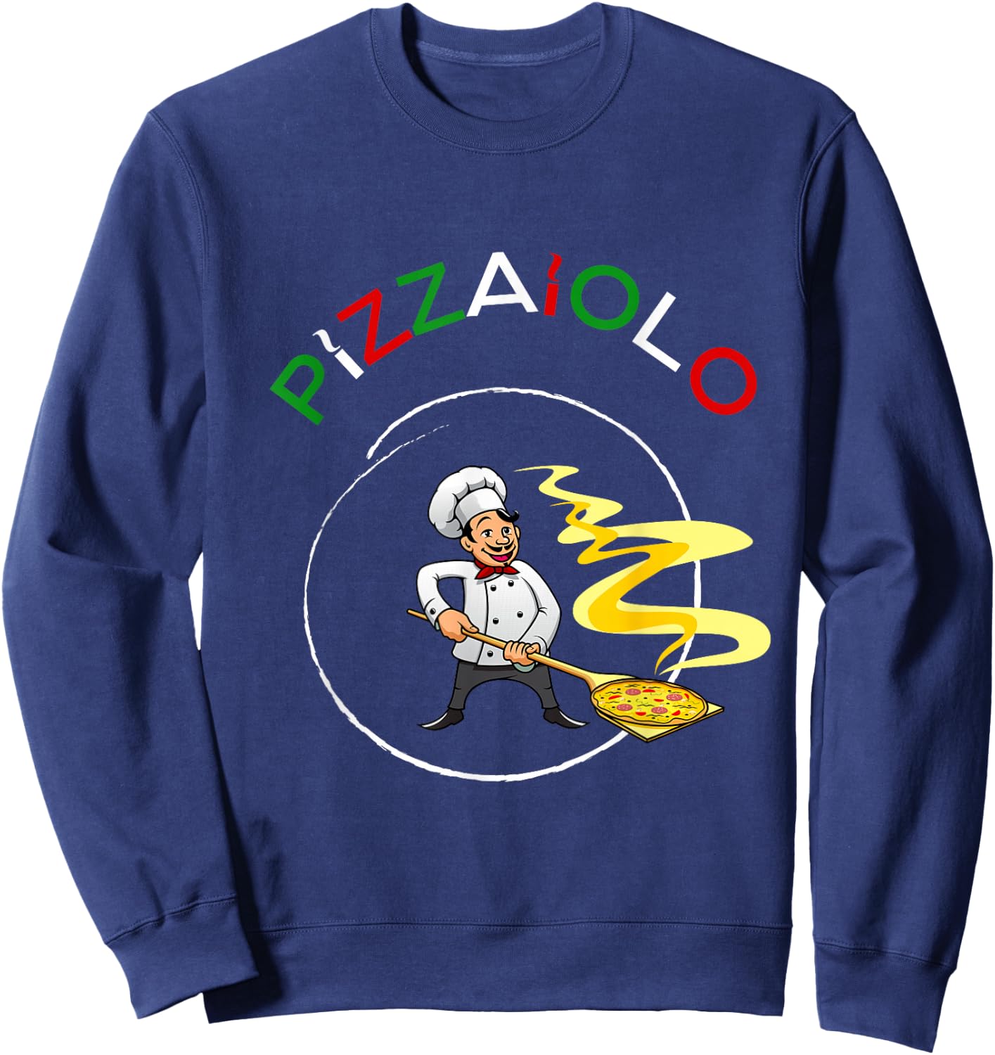 Pizzaiolo Pizza Baker Fun Shirt Pizzaiolo , black Sweatshirt - Sweatshirt | Navy