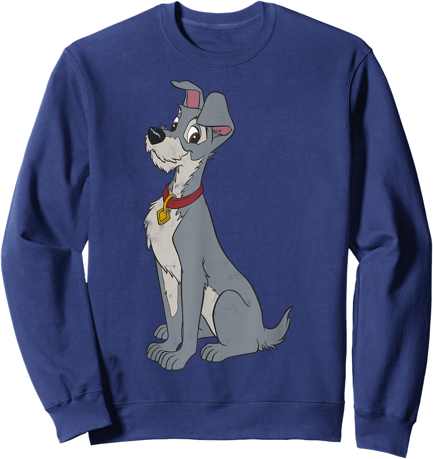 Disney Lady and The Tramp Simple Portrait Sweatshirt - Sweatshirt | Navy