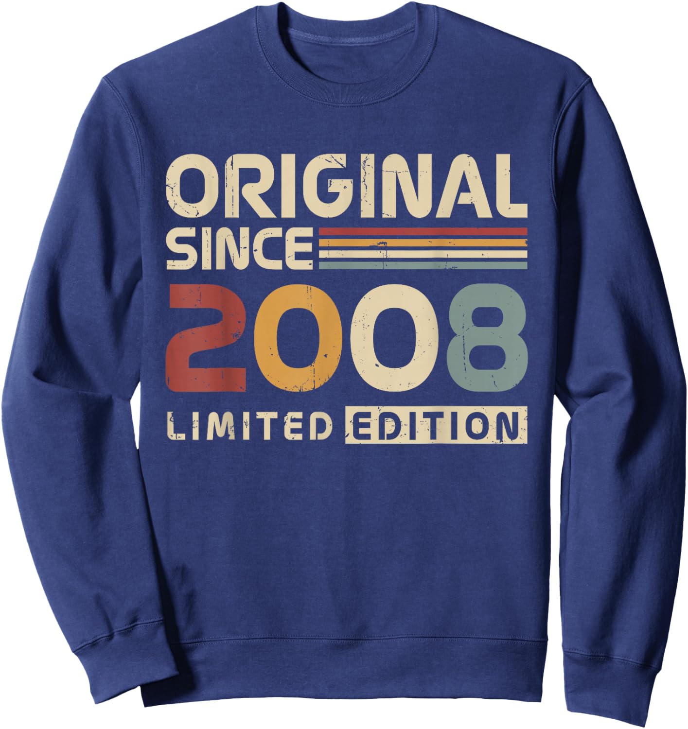 Original 2008 Birthday Gift 18 Years for Boys Girls Sweatshirt - Sweatshirt | Navy