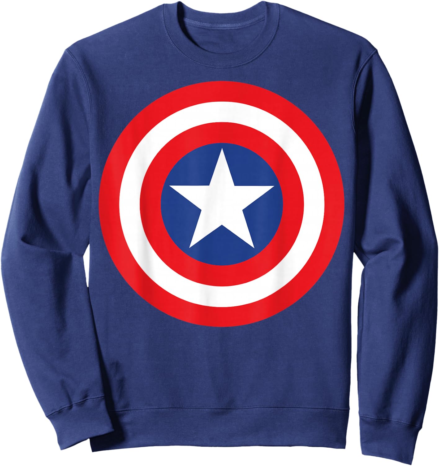 Marvel Avengers Captain America Simple Shield Sweatshirt - Sweatshirt | Navy