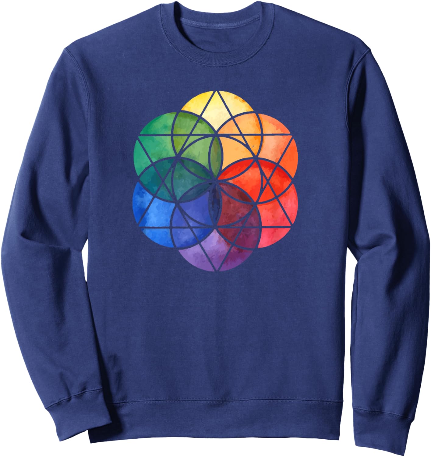 Super Power Seven Chakara meditation Sweatshirt - Sweatshirt | Navy