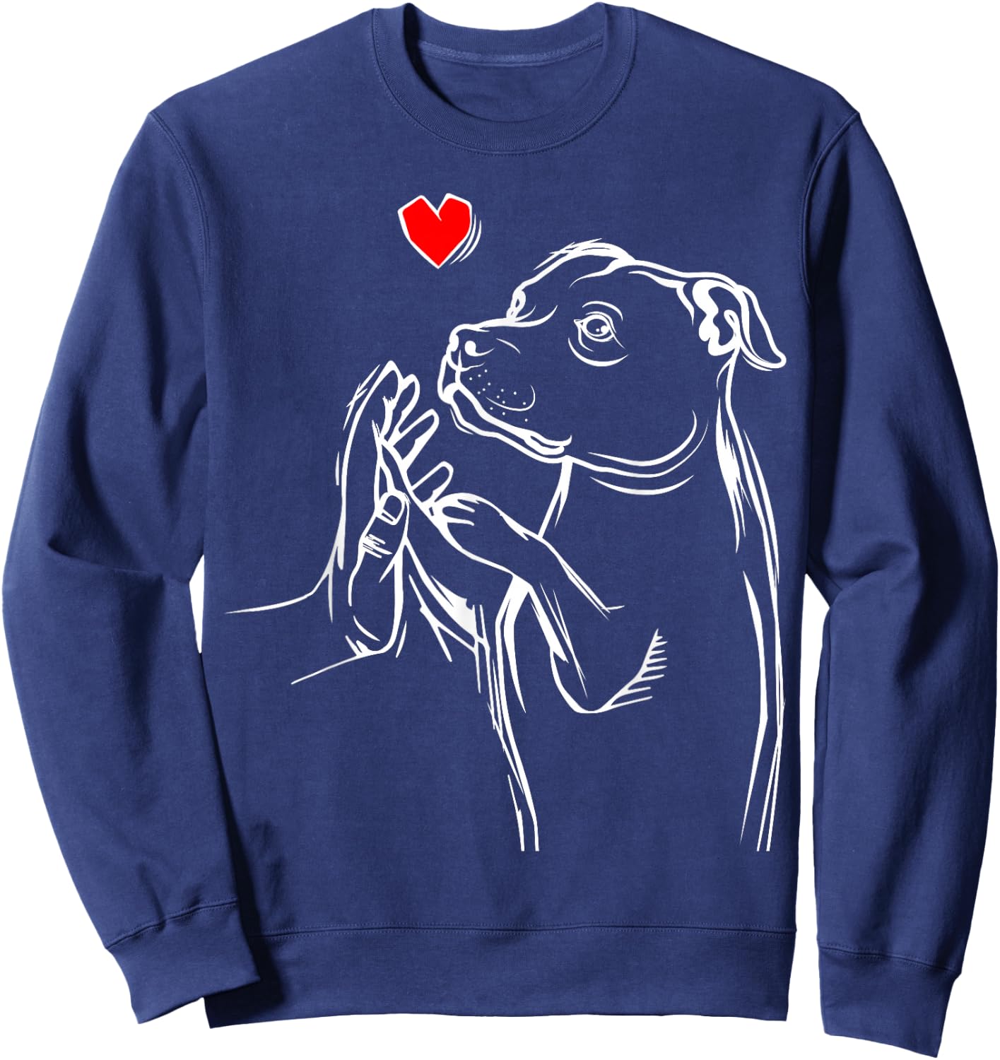 Staffordshire Bull Terrier Love Wife Dogs Sweatshirt - Sweatshirt | Navy