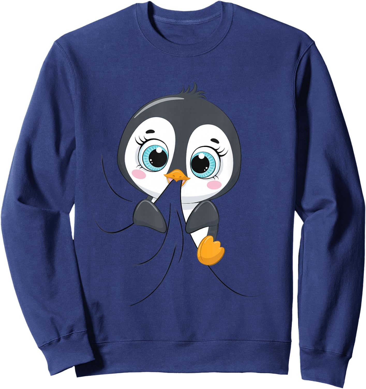 Offizielles Schlafshirt Pinguin Schlafanzug Penguin Schlafen Sweatshirt - Sweatshirt | Navy