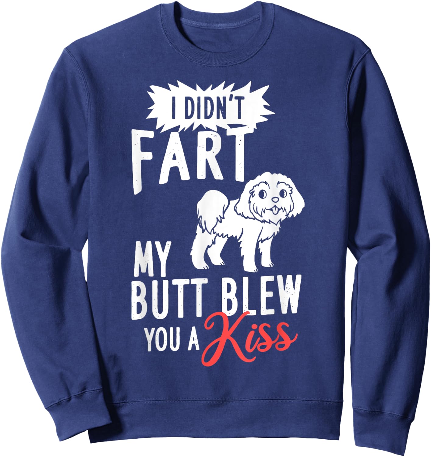 Shih Poo Dog Puppies Owner Lover Sweatshirt - Sweatshirt | Navy
