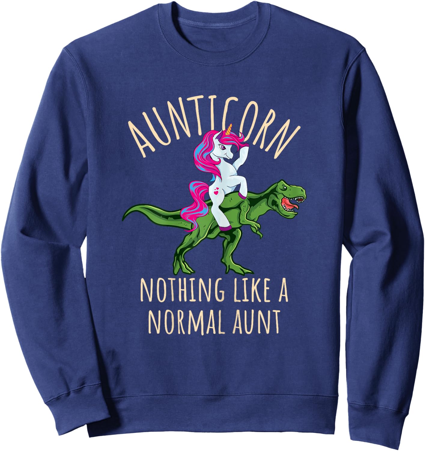 Aunticorn Nothing Normal Sweatshirt - Sweatshirt | Navy