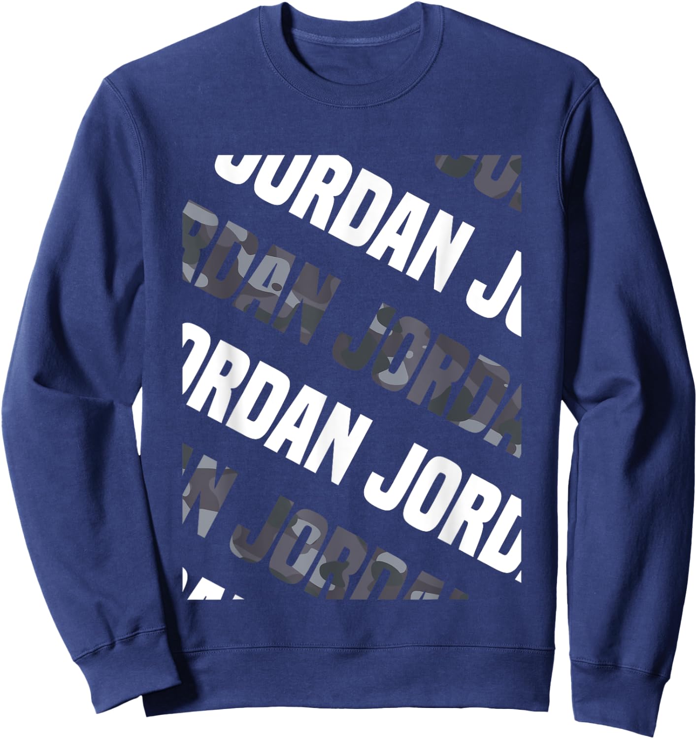 Jordan Camo Pattern Grey Camouflage Sweatshirt - Sweatshirt | Navy