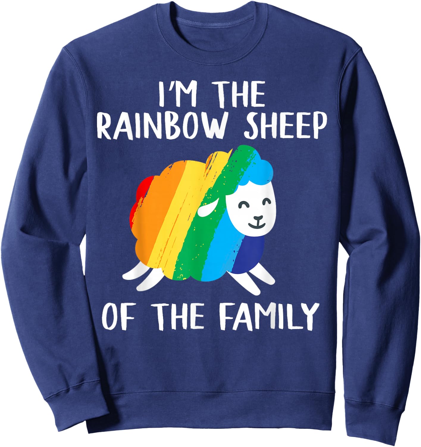 Rainbow Sheep Queer Lesbian Gay CSD Pride Party Wear LGBT Sweatshirt - Sweatshirt | Navy