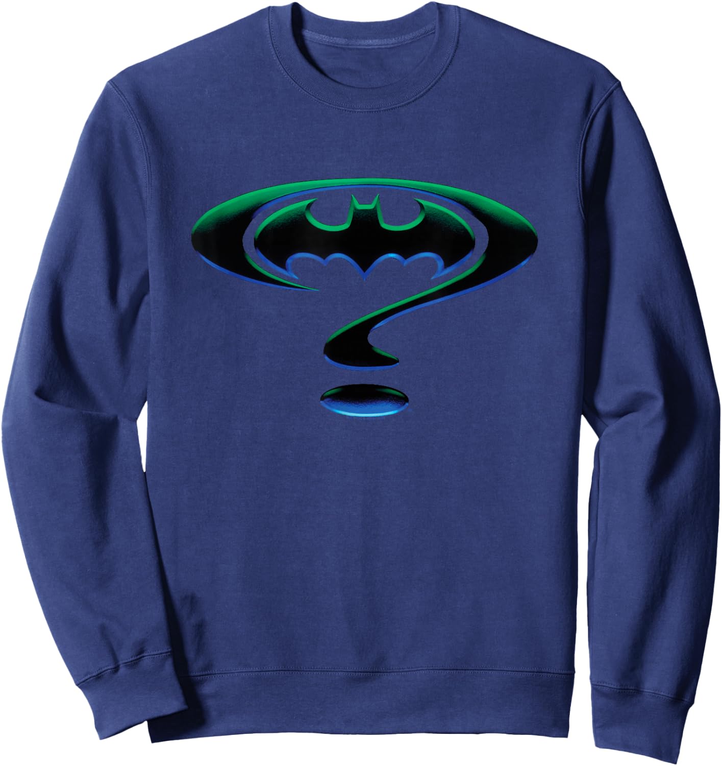 Batman Forever Question Mark Logo Sweatshirt - Sweatshirt | Navy