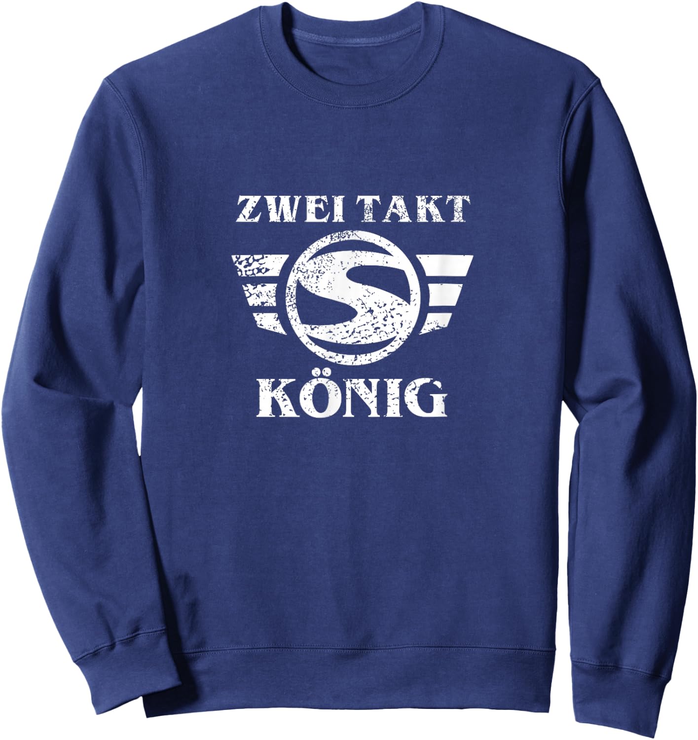 Suhl Simson S50 S51 Schwalbe Star Zweitaktmotor 2 Takt König Sweatshirt - Sweatshirt | Navy