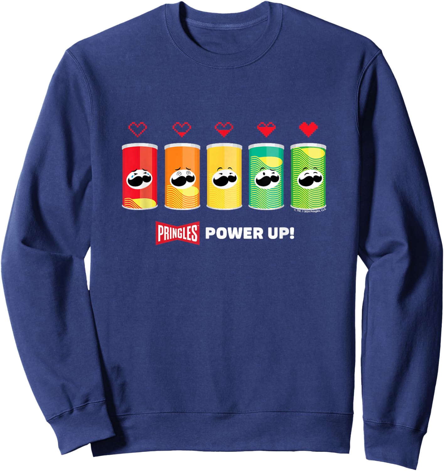 Pringles Gaming Power Up , Black, S Sweatshirt - Sweatshirt | Navy