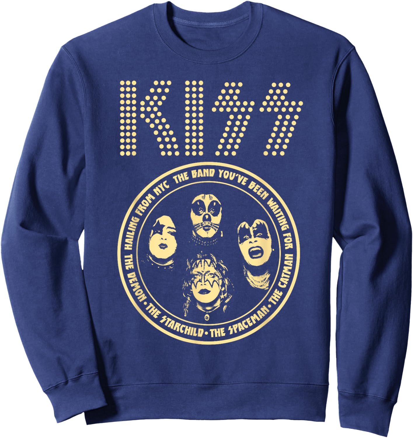 KISS - Hailing From NYC Sweatshirt - Sweatshirt | Navy