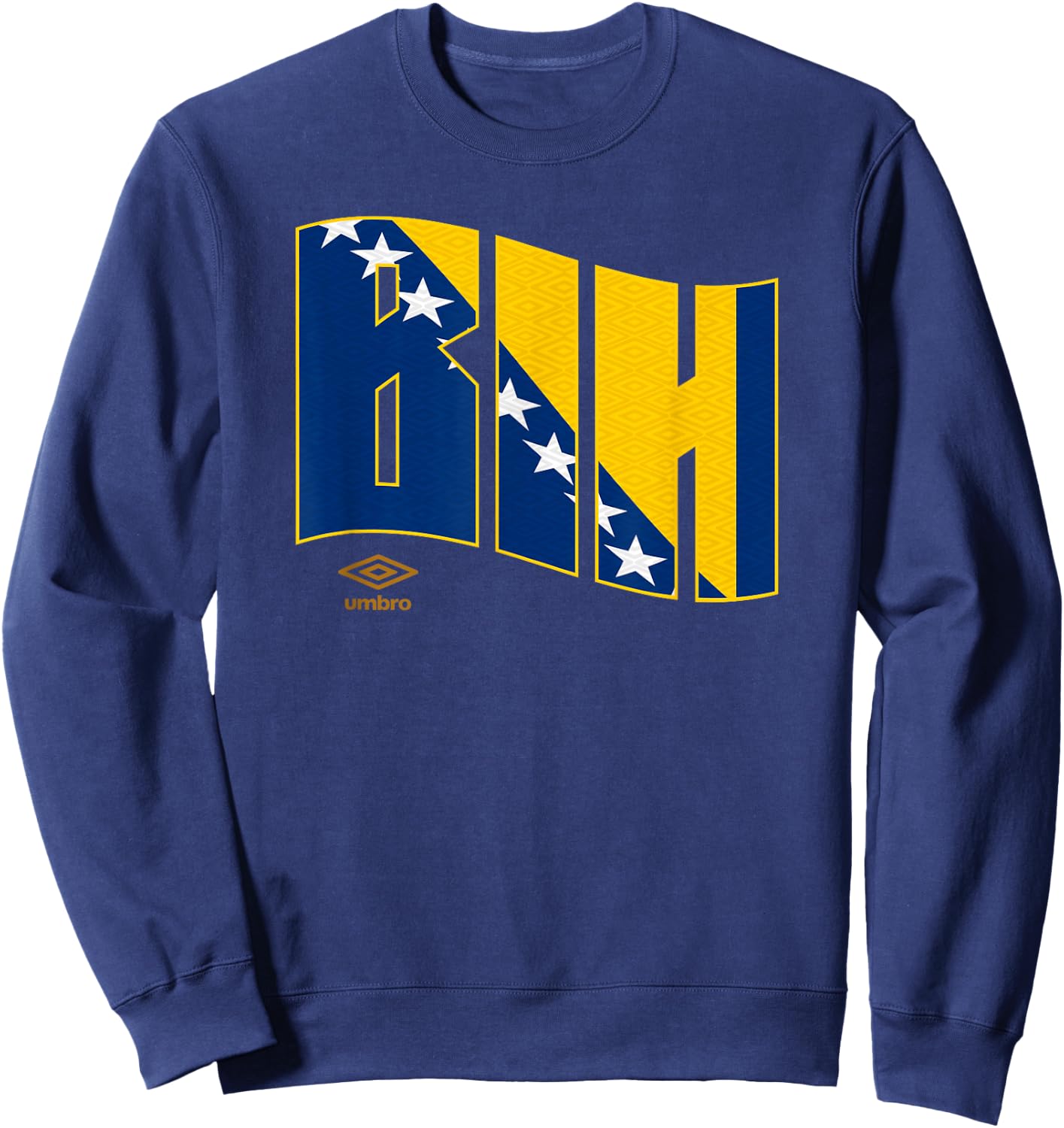 Umbro International Soccer Wavy Bosnia and Herzegovina Logo Sweatshirt - Sweatshirt | Navy