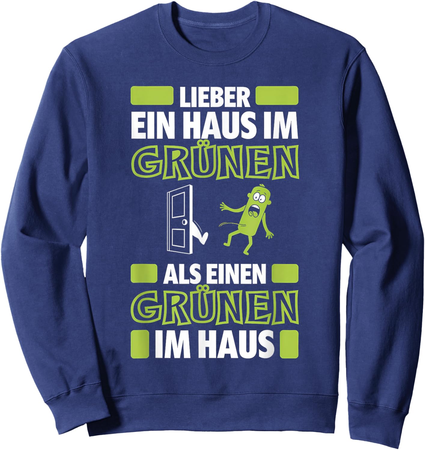 Anti-Green Politics Climate Activist Demo Against Green , black Sweatshirt - Sweatshirt | Navy
