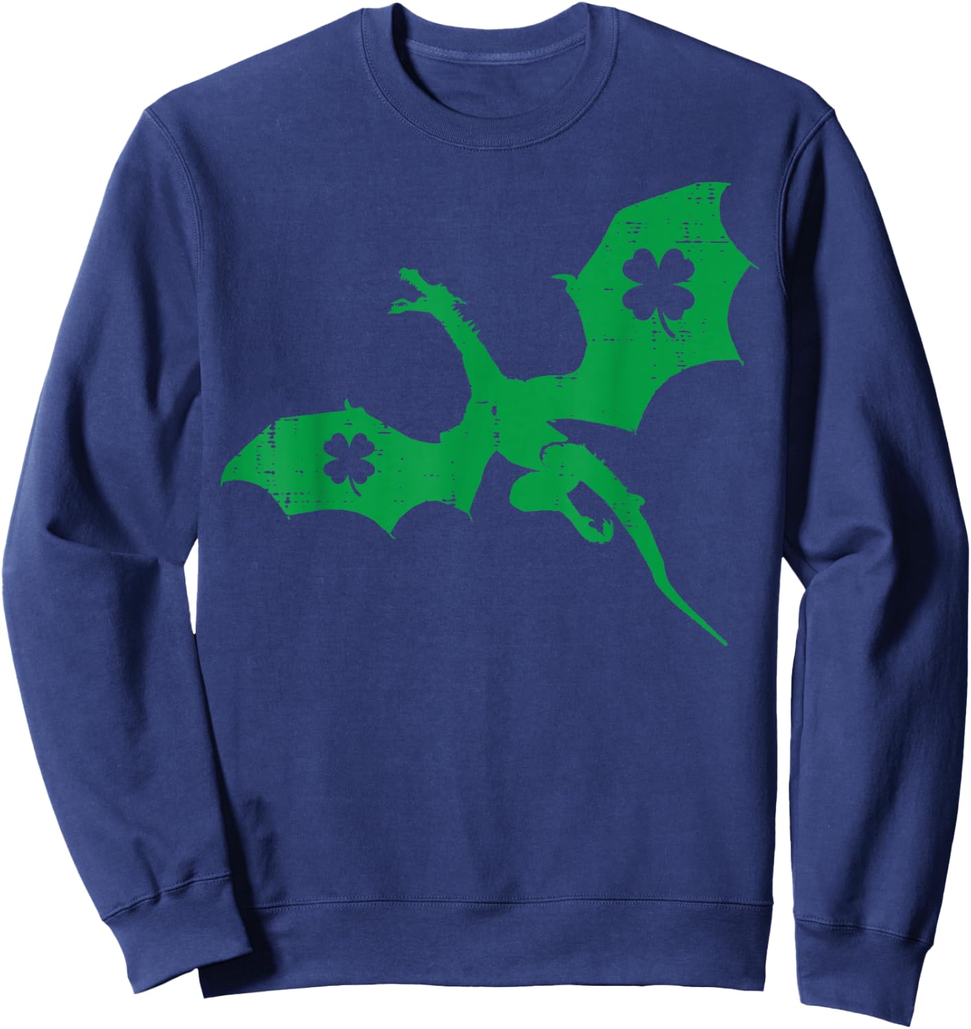 St Patricks Day Irish Dragon Saint Paddys Men Women Kids Boy Sweatshirt - Sweatshirt | Navy