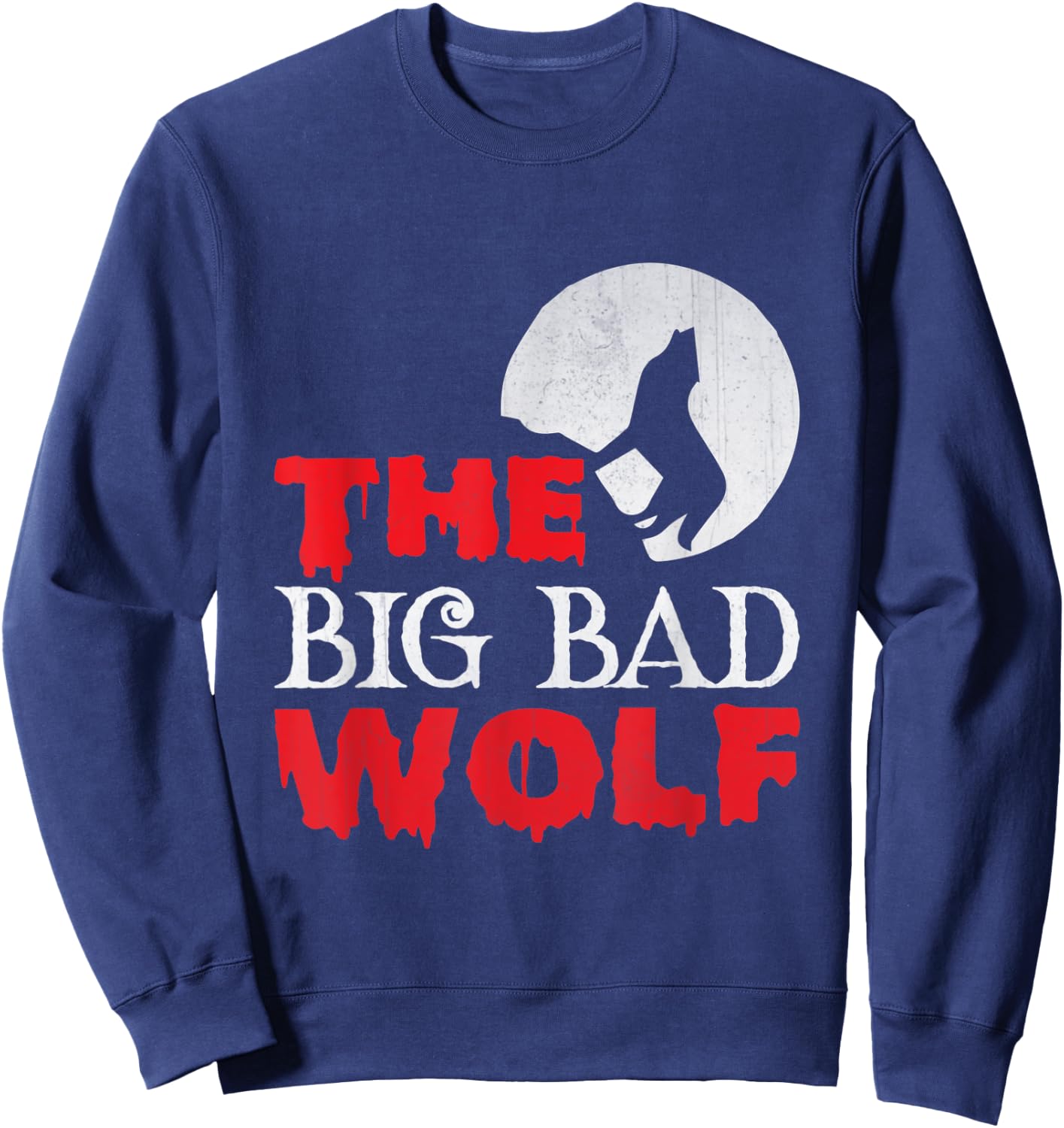 The Big Bad Wolf Halloween Costume Funny Cute Gift Sweatshirt - Sweatshirt | Navy