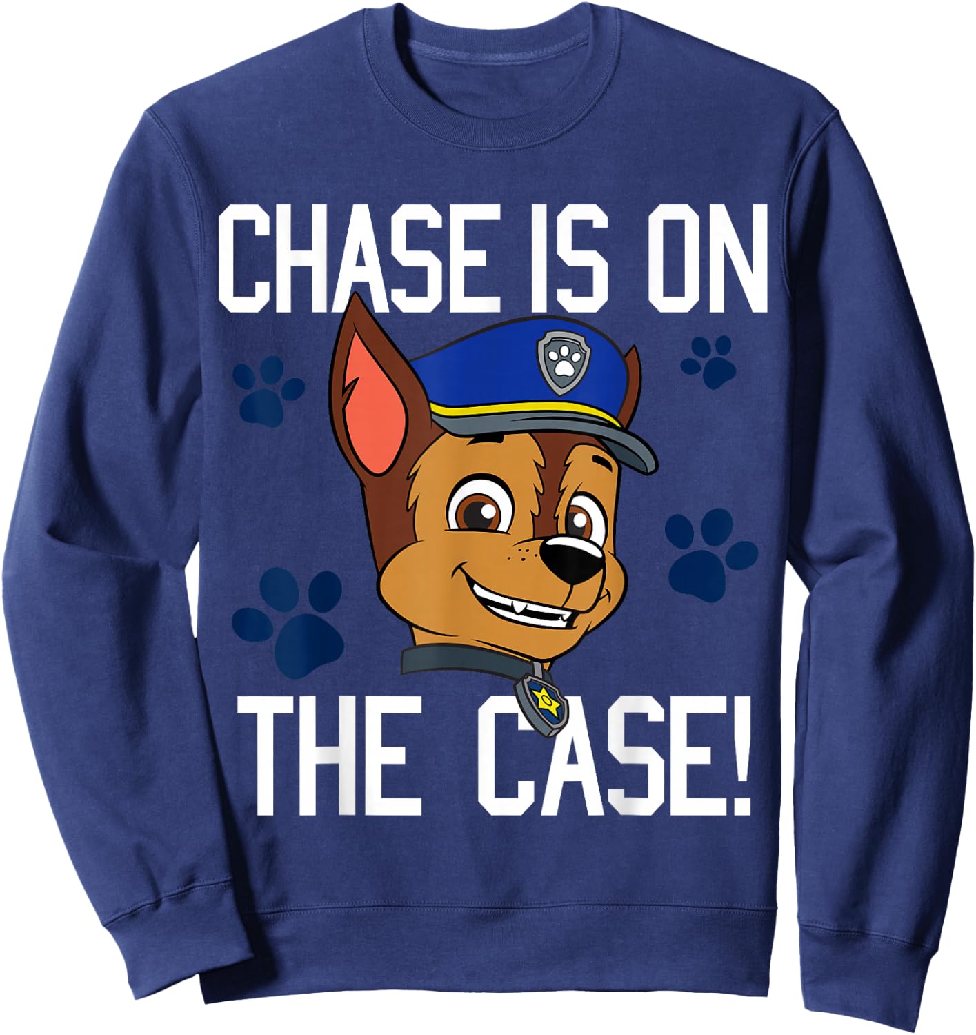 Chase Is On The Case Puff Back Sweatshirt - Sweatshirt | Navy