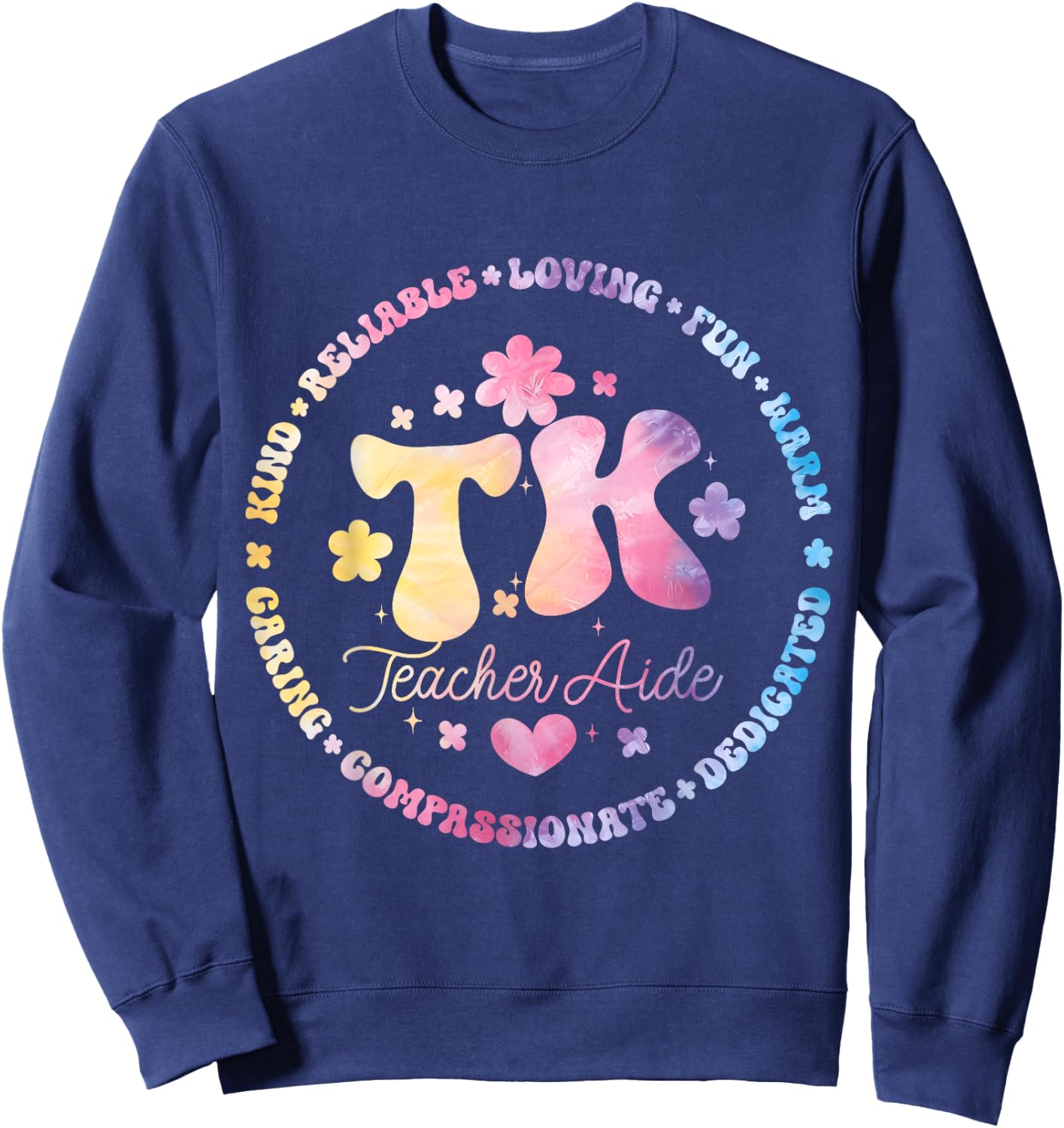 TK Teacher Aide Squad Transitional-Kindergarten Back School Sweatshirt - Sweatshirt | Navy