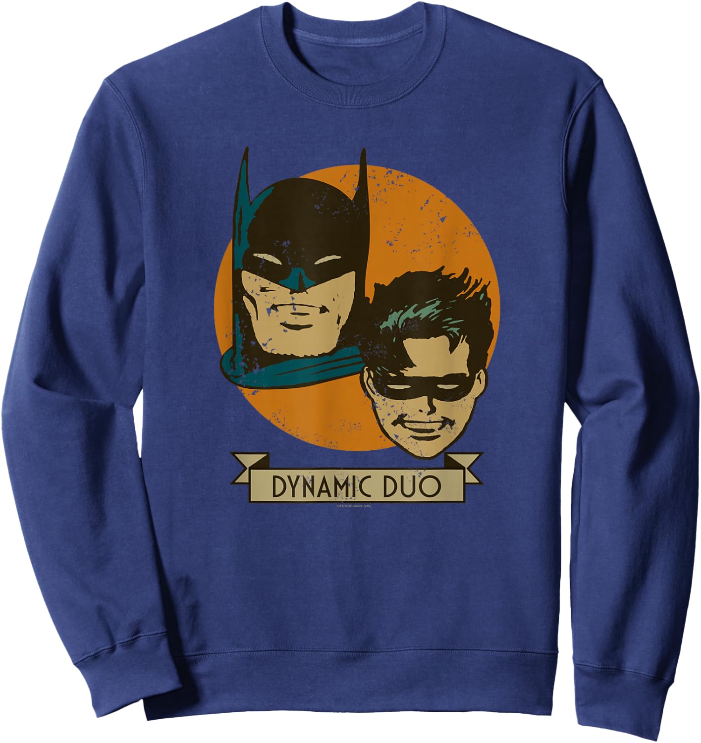 Batman and Robin Dynamic Duo Vintage Sweatshirt - Sweatshirt | Navy