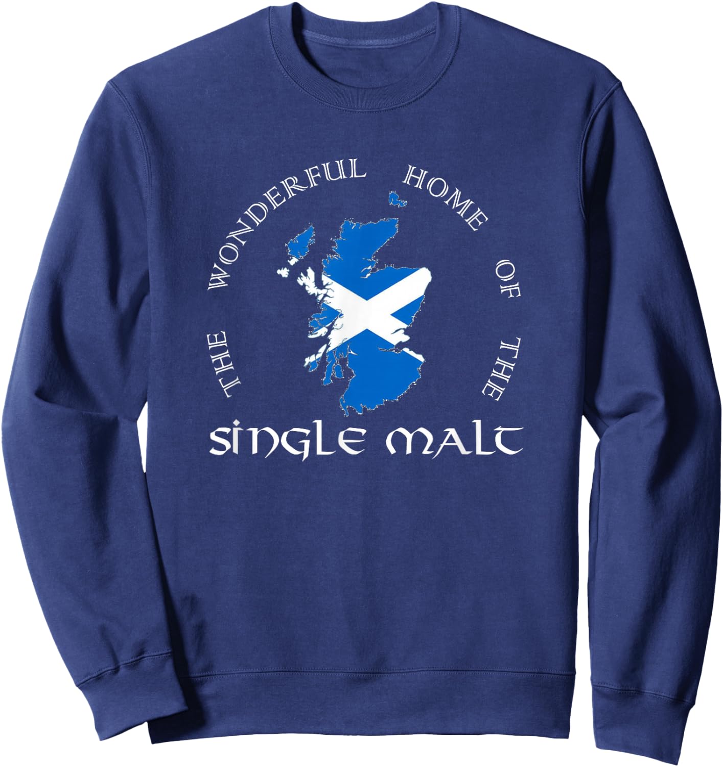 Home of the Single Malt für Whiskey Liebhaber und Genießer Sweatshirt - Sweatshirt | Navy