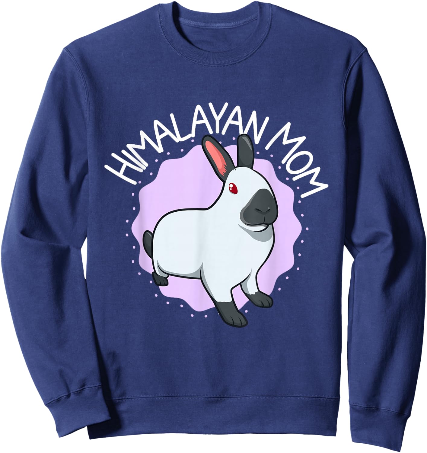 Himalayan Rabbit Mom Sweatshirt - Sweatshirt | Navy