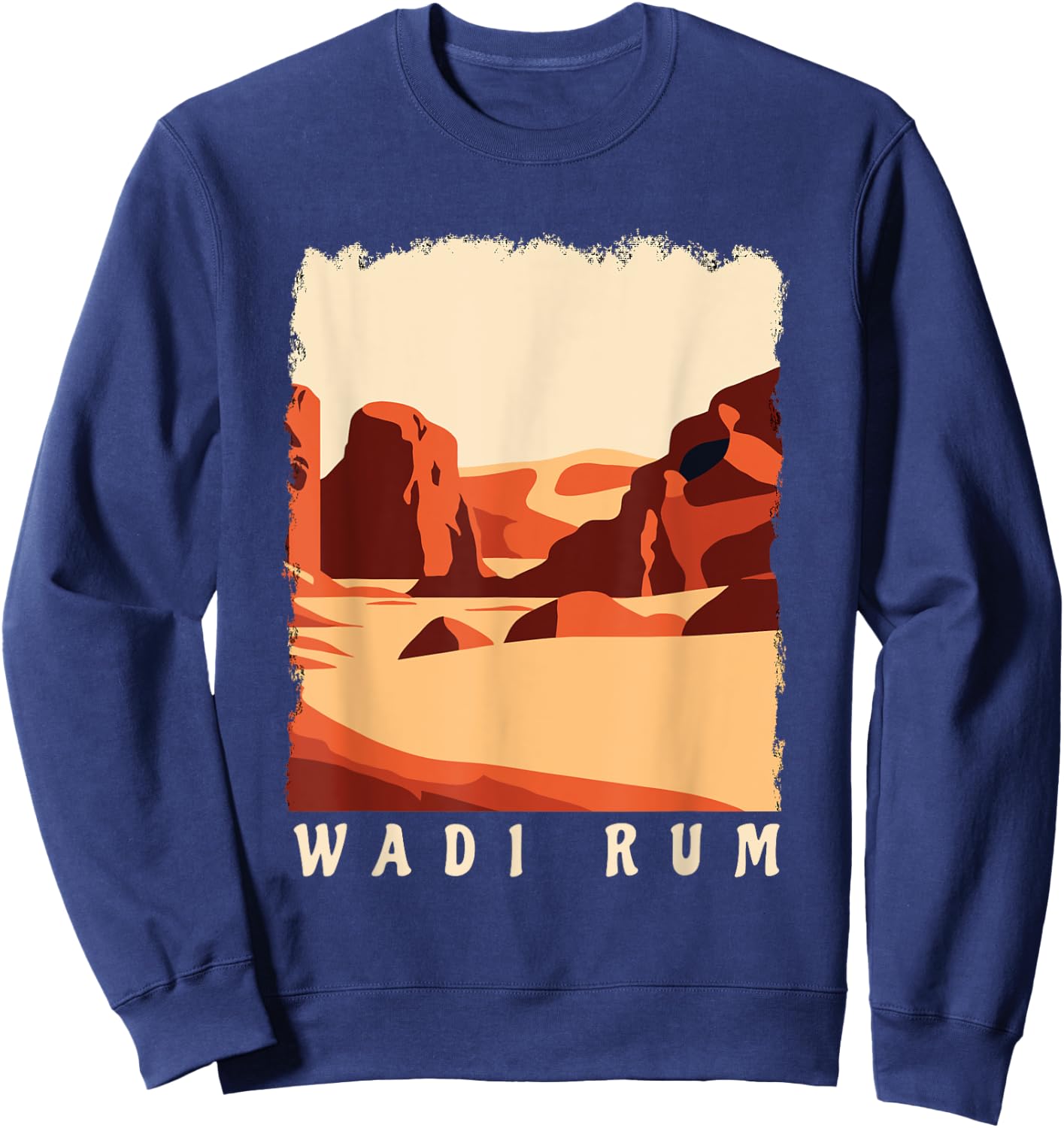 Wadi Rum Jordan Travel Vacation Souvenir Sweatshirt - Sweatshirt | Navy