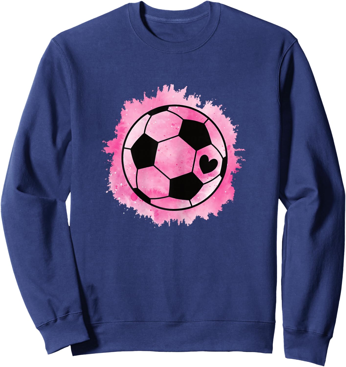 Cute Soccer Ball Women Girls Kids Sweatshirt - Sweatshirt | Navy