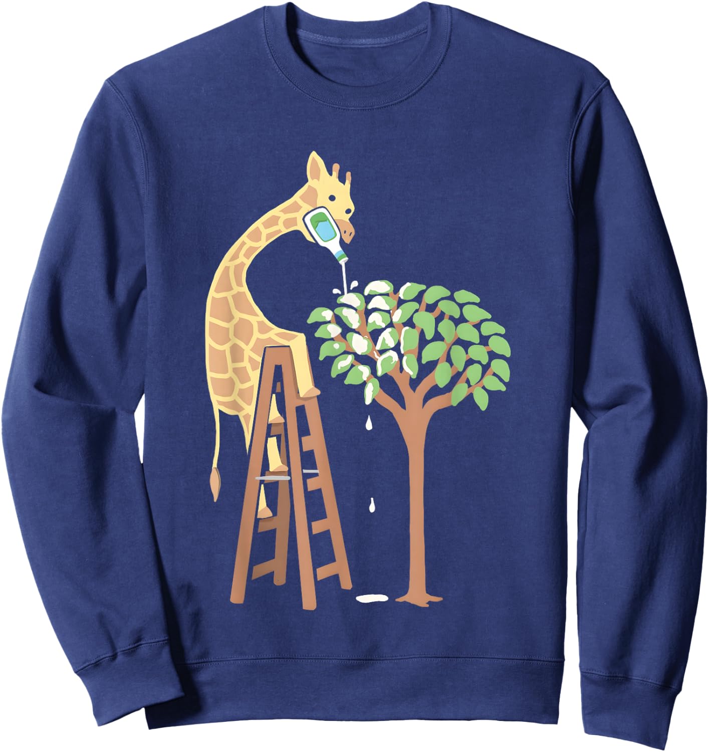 A Giraffe Who Loves Ranch Sweatshirt - Sweatshirt | Navy