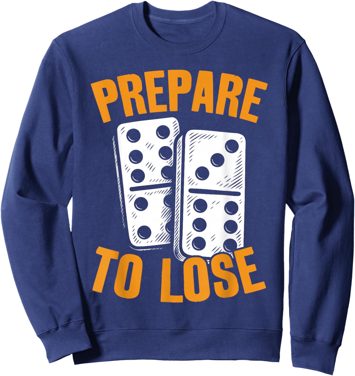 Dominoe Game Tile Game Enthusiast Graphic Domino Player Sweatshirt - Sweatshirt | Navy