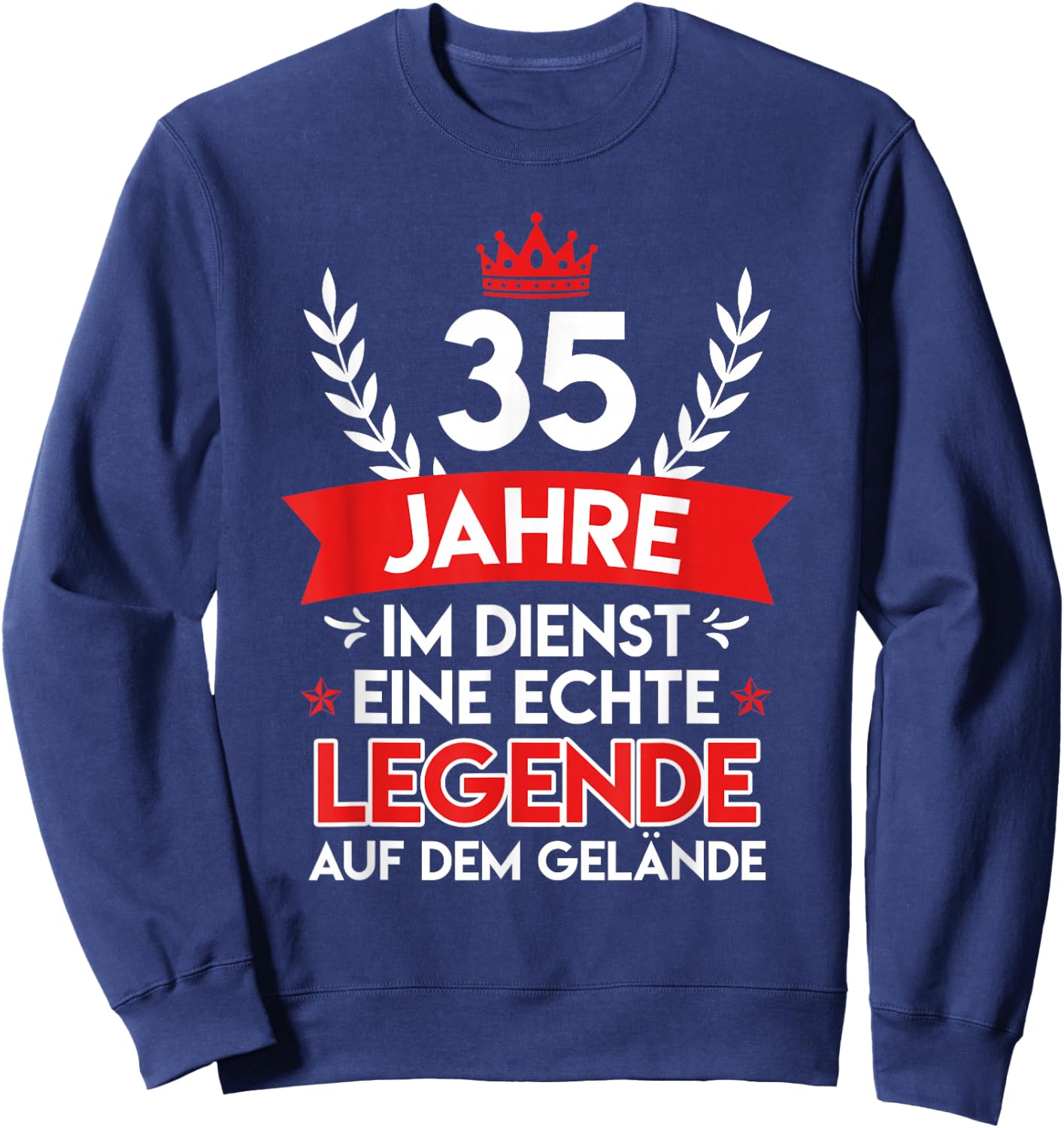 35 Dienstjahre Dienstjubiläum 35 Jahre Firmenjubiläum Sweatshirt - Sweatshirt | Navy