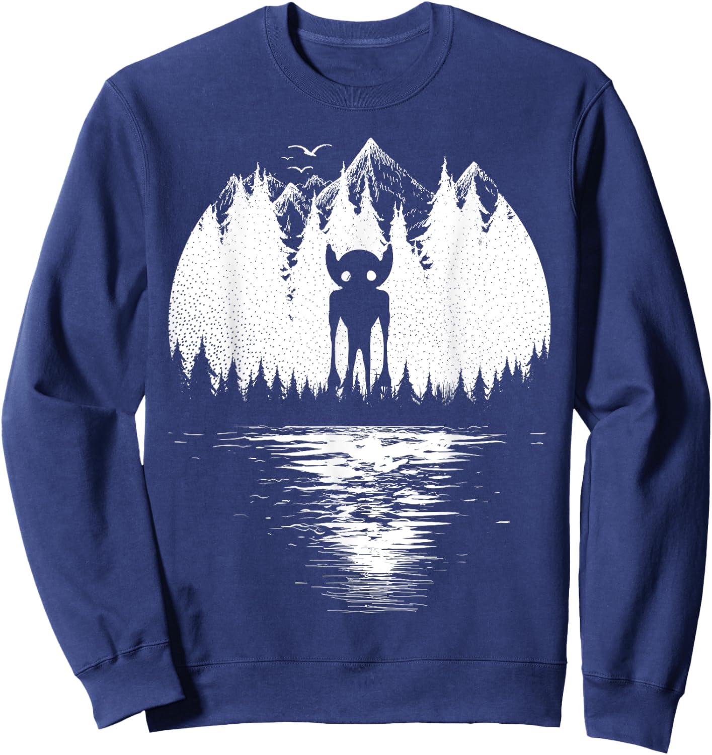 Hopkinsville Goblins Cryptozoology Women! Cryptid Sweatshirt - Sweatshirt | Navy