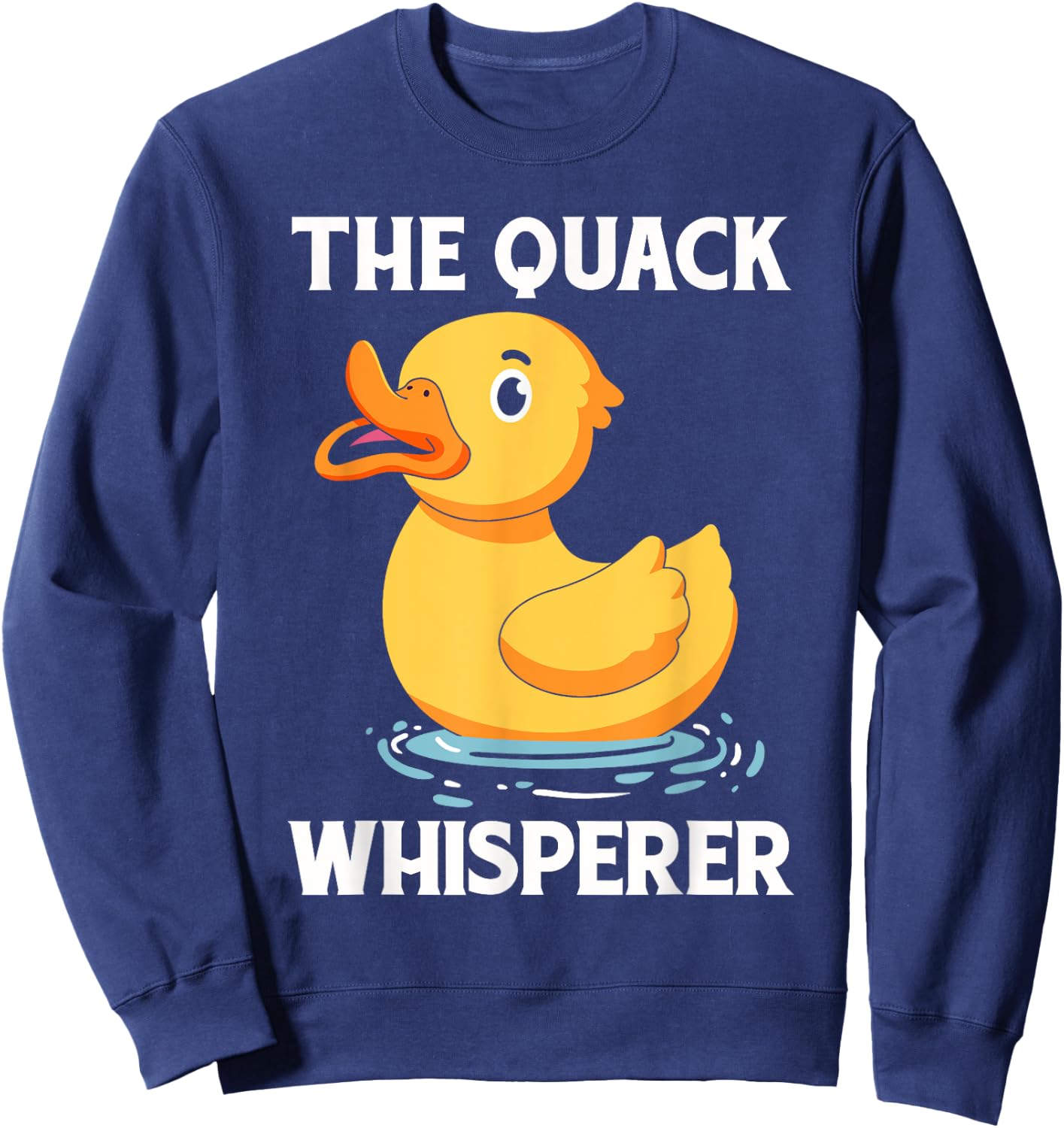 Duck Gifts Women Rubber Ducky Meme Quack Sweatshirt - Sweatshirt | Navy