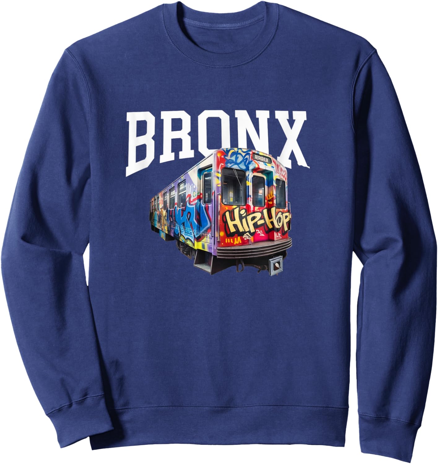 50 Years of Hip-Hop Bronx Subway Graffiti 50th Anniversary Sweatshirt - Sweatshirt | Navy