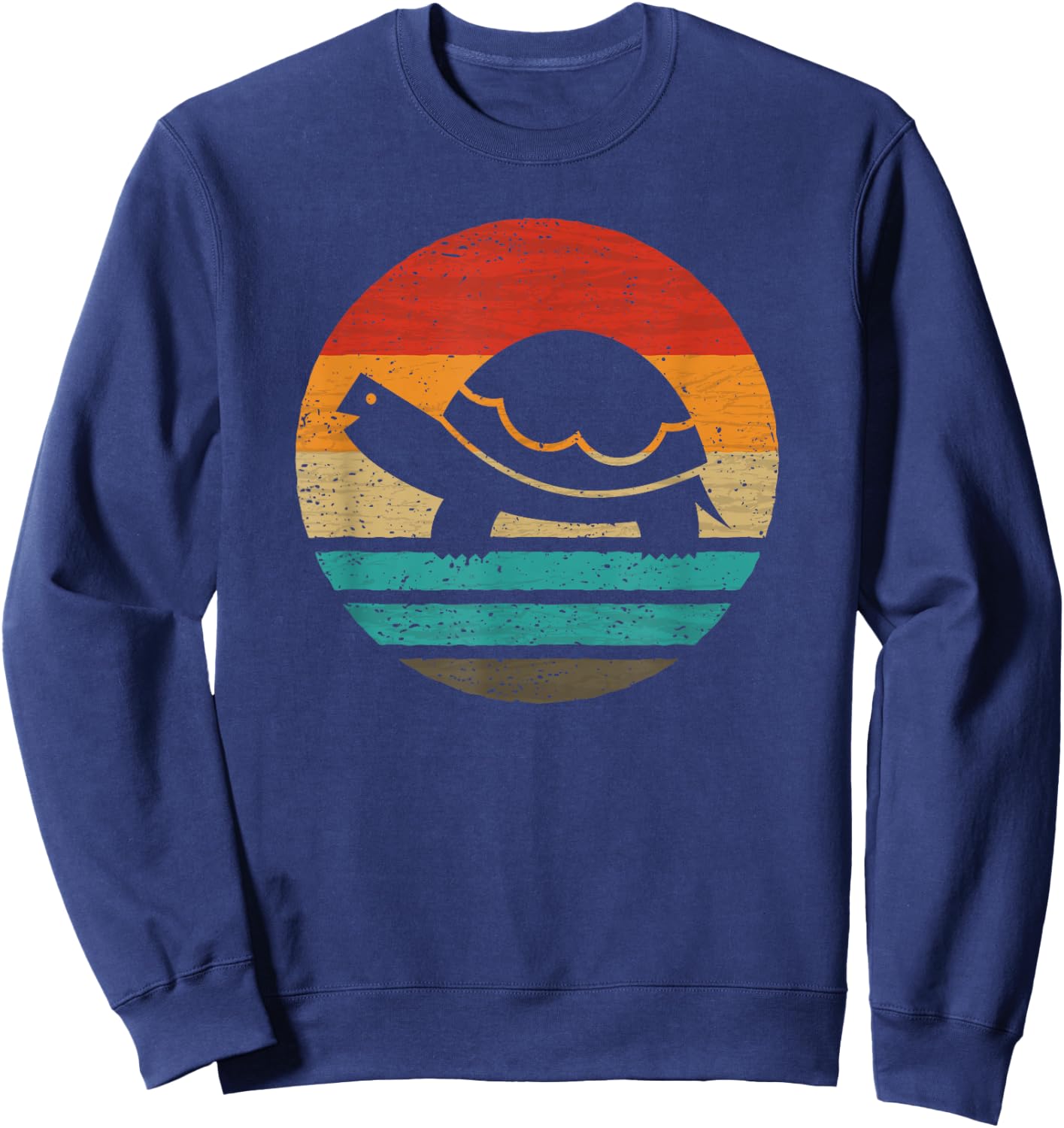 Turtle Retro Style Vintage Sweatshirt - Sweatshirt | Navy