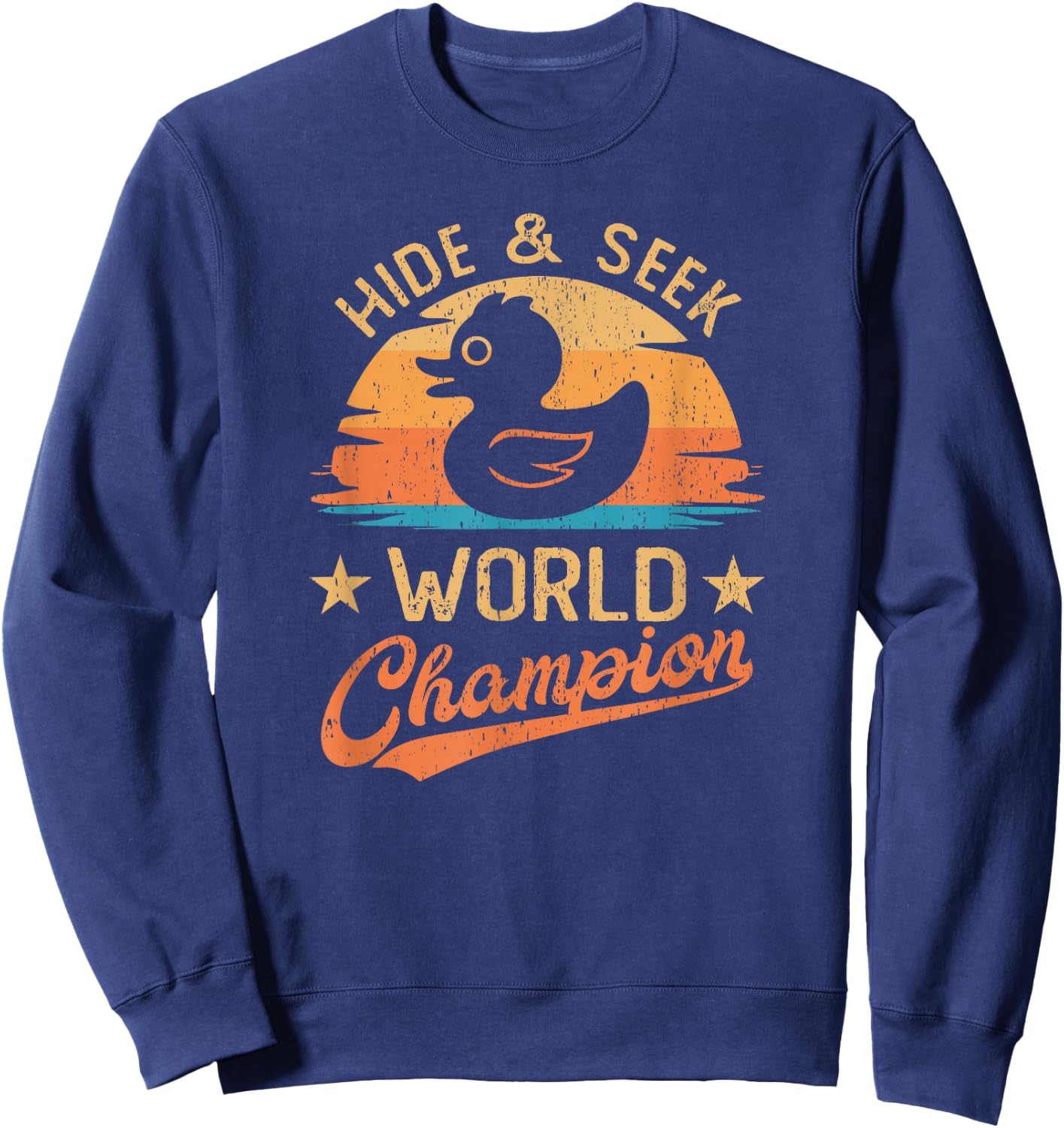 Cruise Duck Hide And Seek Champion Funny Family Cruising Sweatshirt - Sweatshirt | Navy
