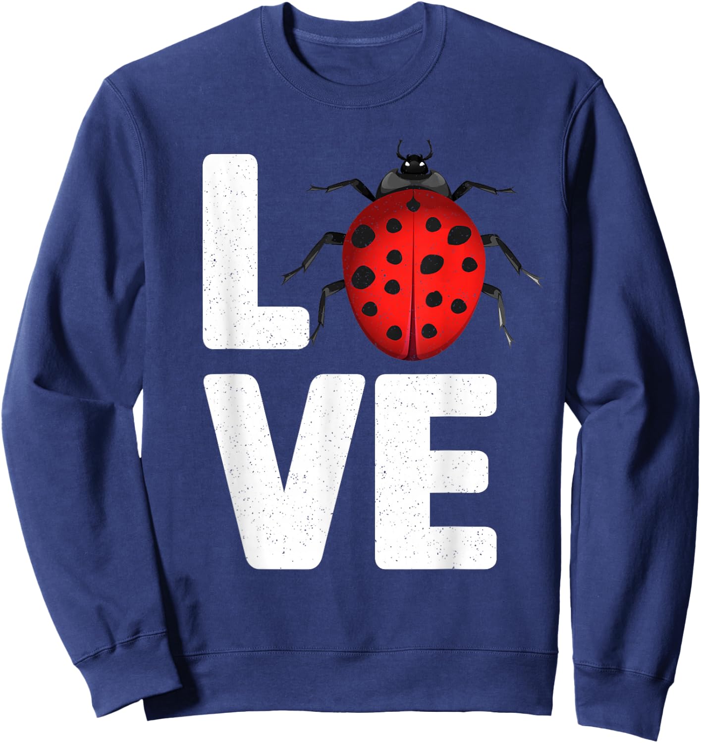 Cute Ladybug Art Women Kids Insect Bug Ladybug Lover Sweatshirt - Sweatshirt | Navy