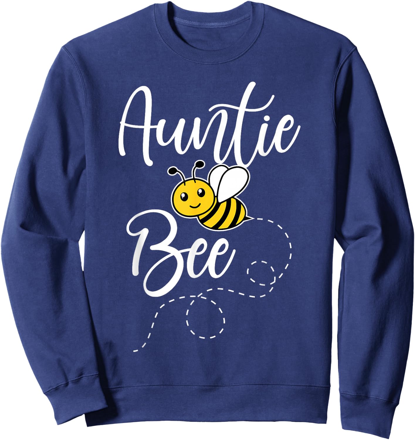 Auntie Of The Bee Day Girl Hive Family Matching Birthday Sweatshirt - Sweatshirt | Navy