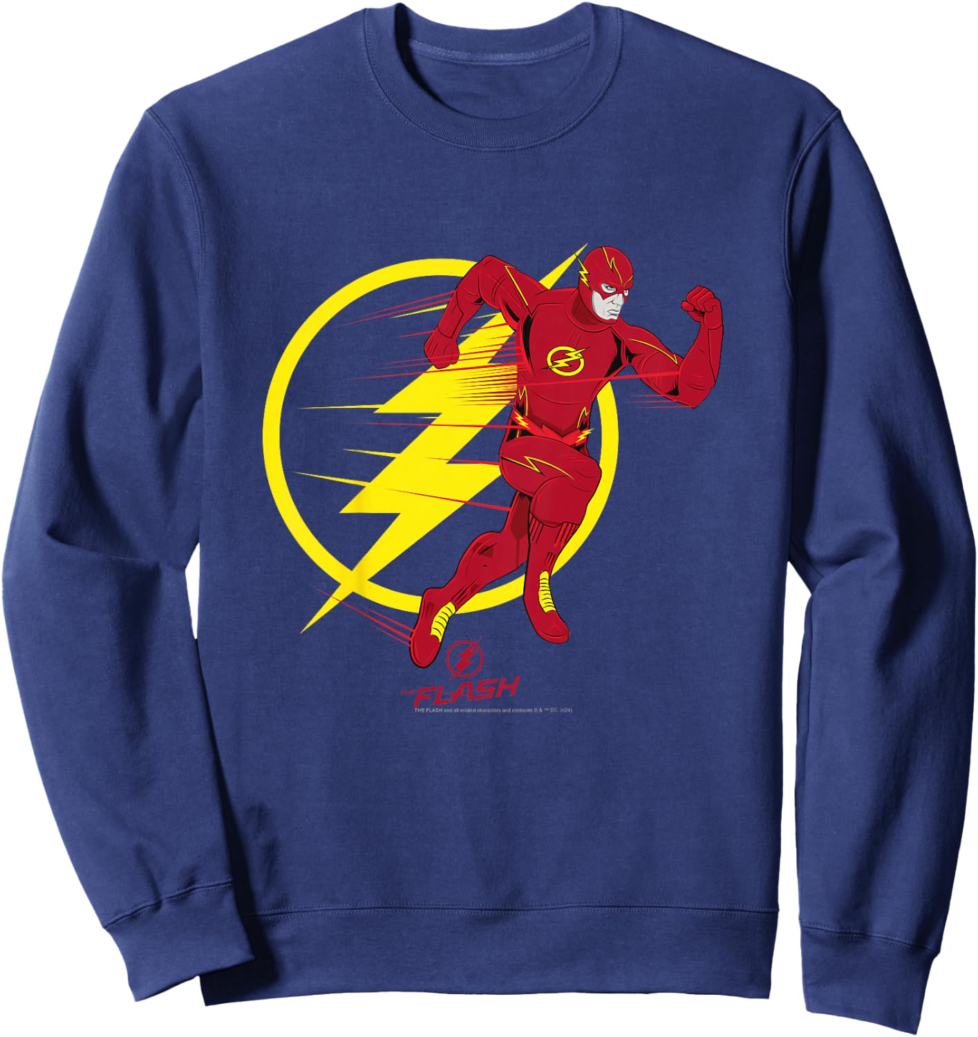 Children's The Flash Running Emblem Camiseta , black Sweatshirt - Sweatshirt | Navy
